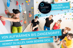 Wir suchen ab sofort Bouldertrainer*innen (m/w/d)! Bewirb Dich jetzt!