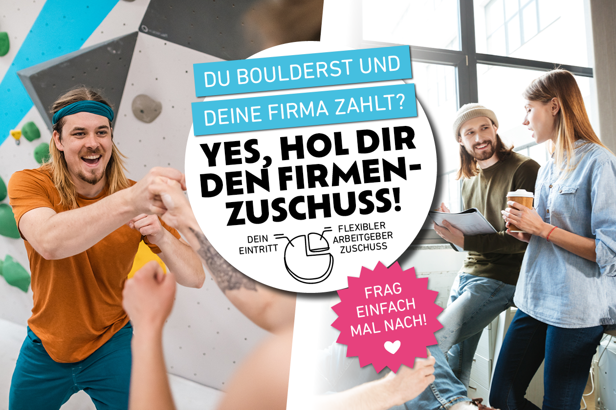 Boulderwelt Firmenfitness: Lass Deine Firme für Dich zahlen!